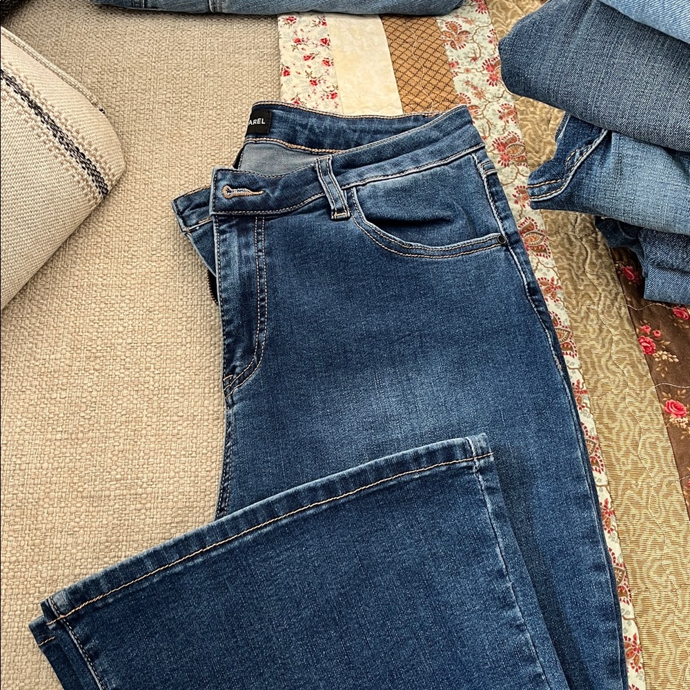 ALLOY Women's Blue Xtra Long Boot Cut Jeans